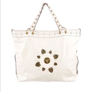 AUTHENTIC White  GUCCI Babouska tote